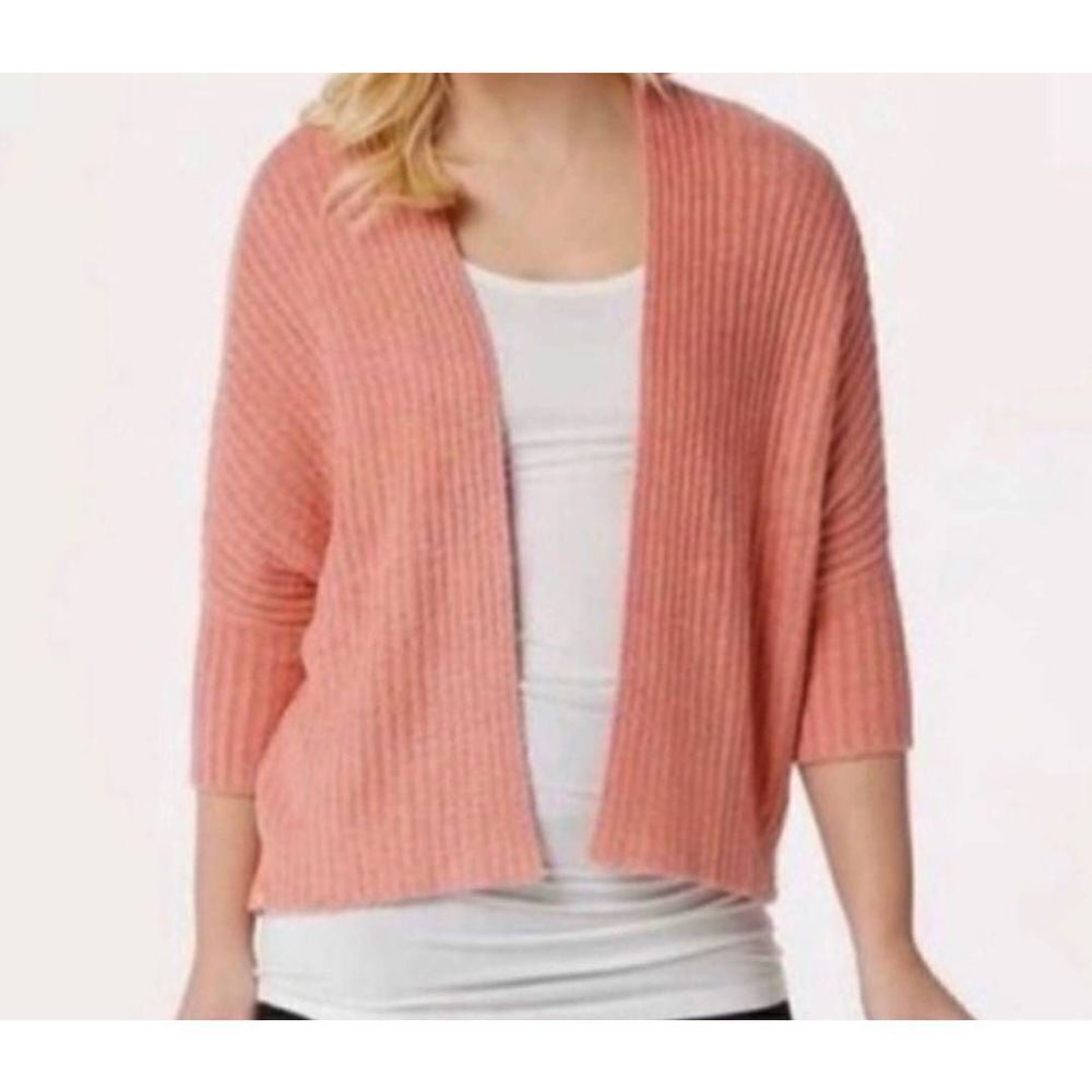 Barefoot Dreams coral CozyChic Lite Ribbed Shrug sz L/XL
